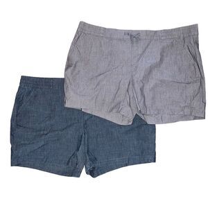 NWT BUNDLE (2) MAGELLAN Blue & Grey Outdoor Drawstring Shorts Size 3XL